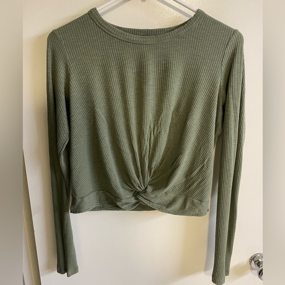 Aerie Real Soft Cropped Long Sleeve T-shirt size S